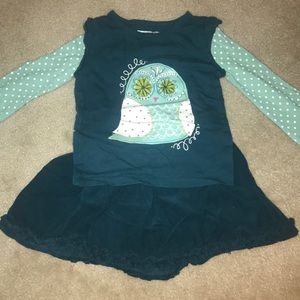 Girls Matching Shirt and Skirt